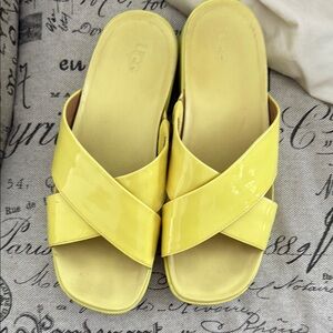 UGG Women's Bright Yellow Slide Sandals
